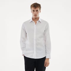 MANGO - Camisa Algodón Hombre Fácil Planchado