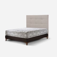 Dormitorio Box Spring Diletto Issey Niebla 2 Plz