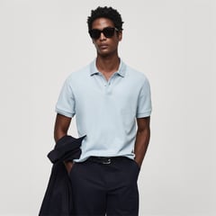 MANGO - Polo 100% Algodón Hombre