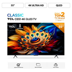 TCL - Televisor Tcl 55" Google Tv 55c651 Qled 4k Ultra Hd Smart Tv