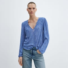 MANGO - Blusa Casual Mujer