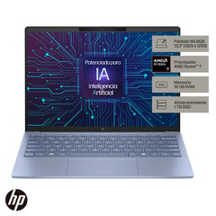 HP - Pavilion Aero Laptop 13-bg0000la, amd Ryzen R7-8840u, 16gb Ram, 1tb Ssd, wuxga 13.3", celeste, Windows 11, Rendimiento Para Ai.