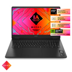 HP - Gamer Omen AMD Ryzen 7 8840H RTX4050 16GB RAM 1TB SSD OMEN 17.3" FHD 17-db0006la