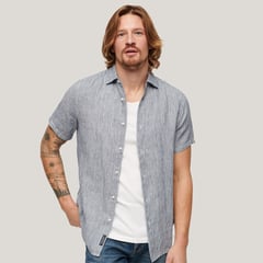 SUPERDRY - Camisa Mc Studios Casual Linen