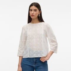 VERO MODA - Blusa 100% Algodón Mujer