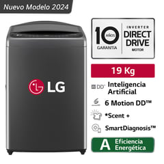 Lavadora Wt19bv6t 19kg Ai Dd Inteligencia Artificial Carga Superior Negro Claro