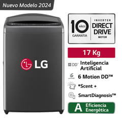 Lavadora Wt17bv6t 17kg Ai Dd Inteligencia Artificial Carga Superior Negro Claro