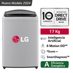 Lavadora Wt17dv6t 17kg Ai Dd Inteligencia Artificial Carga Superior Gris