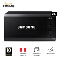 SAMSUNG - Microondas Samsung  23 Lts - Acero Inoxidable Negro