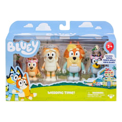 BLUEY - Juguete Pack X4 Figuras