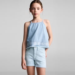 MANGO KIDS - Short Niña Algodón