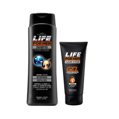 LIFE FOR MEN - Pack Shampoo Extreme Control y Strong Gel