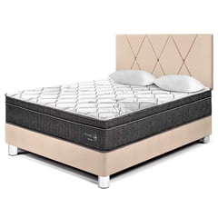 PARAISO - Dormitorio Pocket Star Loft 2 Plz + 2 Almohadas + Protector