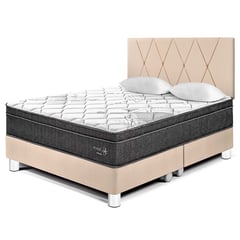 PARAISO - Dormitorio Pocket Star Loft Queen + 2 Almohadas + Protector