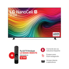 LG - Televisor 70" NanoCell 4K ThinQ AI 70NANO80TSA (2024)
