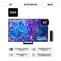 SAMSUNG - Televisor 65'' Qled 4k Q70d Tizen Os Smart Tv (2024)