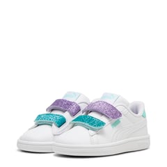 PUMA - Zapatillas urbanas Niña Smash 3.0 L Glitter Velcro V Inf