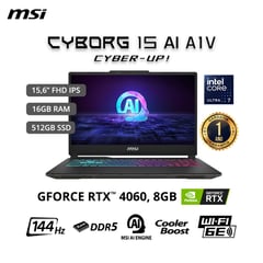 Gamer Intel Core Ultra 7 RTX4060 16GB 512GB SSD Cyborg 15 Ai A1VFK 15.6"