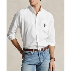 POLO RALPH LAUREN - Camisa Manga Larga 100% Algodón Hombre