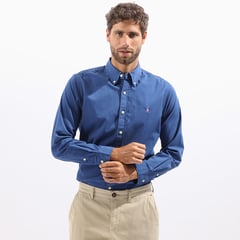 POLO RALPH LAUREN - Camisa Manga Larga 100% Algodón Hombre