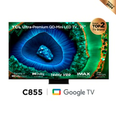 TCL - Televisor 75 Google Tv 75c855 Qd - Mini Led 4k Ultra Hd Smart Tv