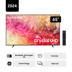 SAMSUNG - Televisor 65 Crystal Uhd Du7000 4k Tizen Os Smart Tv (2024)