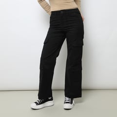 DENIMLAB - Pantalón Cargo Multipocket Mujer