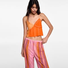 MANGO TEEN - Pantalón Mujer Mango