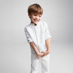 MANGO KIDS - Camisa Bebé Niño Manga Corta