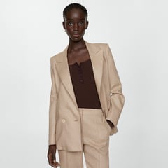 MANGO - Blazer 100% Lino Mujer