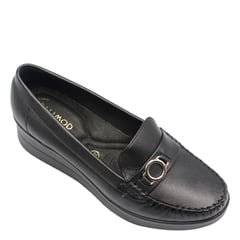 CALIMOD FEMME - Mocasines Mujer Negro