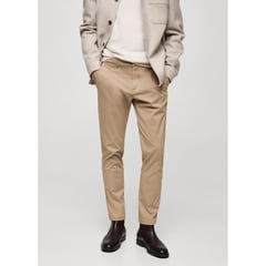 MANGO - Pantalón Algodón Tapered Hombre