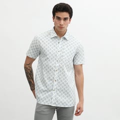 HUNTINGTON - Camisa Manga Corta 100% Algodón Hombre