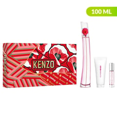 KENZO - Estuche Flower By Poppy Bouquet Eau De Parfum 100 Ml + Travel Spray 10 Ml + Body Lotion 75 Ml