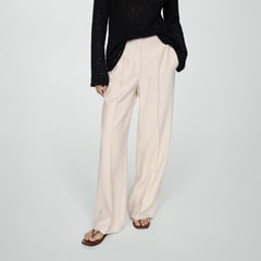 MANGO - Pantalón Wide Mujer