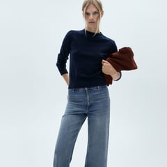 MANGO - Jean Culotte Algodón Mujer