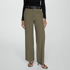 MANGO - Pantalón Wide Mujer