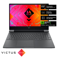 HP - Gamer Victus Amd Ryzen 5 rtx3050 8gb 512gb Ssd 15.6"