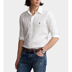 POLO RALPH LAUREN - Camisa Manga Larga 100% Lino Hombre