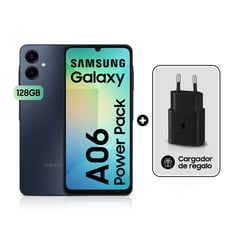 SAMSUNG - Celular Galaxy A06 POWER PACK 128GB + Cargador 15W