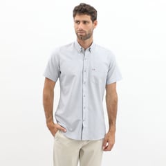 PIERRE CARDIN - Camisa Manga Corta 100% Algodón Hombre