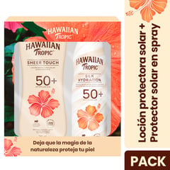 HAWAIIAN TROPIC - Pack Sheer Touch 240ml + Silk Hydration 170gr