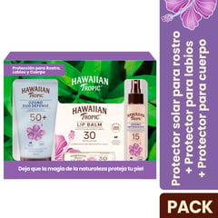 HAWAIIAN TROPIC - Pack Ozono Mist + Lip Balm + Ozono Duo Defense