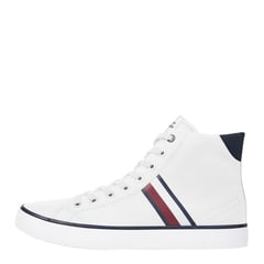 TOMMY HILFIGER - Zapatillas Urbanas Hombre Th Hi Vulc Stripes M Blanco