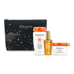 KERASTASE - Pack Nutritive Para Cabello Seco (shampoo 250ml + Mascarilla 200ml + Elixir Oil 50ml)