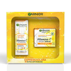 GARNIER - Pack Express Aclara Crema + Serum