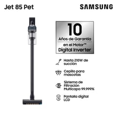 SAMSUNG - Aspiradora Stick Jet 85 Pet 210 W Midnight Blue Vs20c8522tb/zs