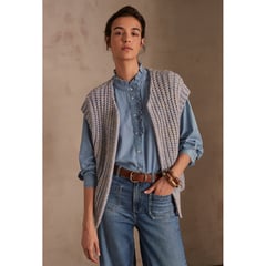 MAISON 123 - Chaleco Casual Mujer