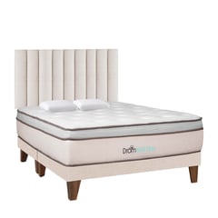 DROM - Dormitorio Europeo Natten King + 2 Almohadas + Protector