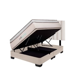 DROM - Dormitorio Boxet Natten Queen + 2 Almohadas + Protector